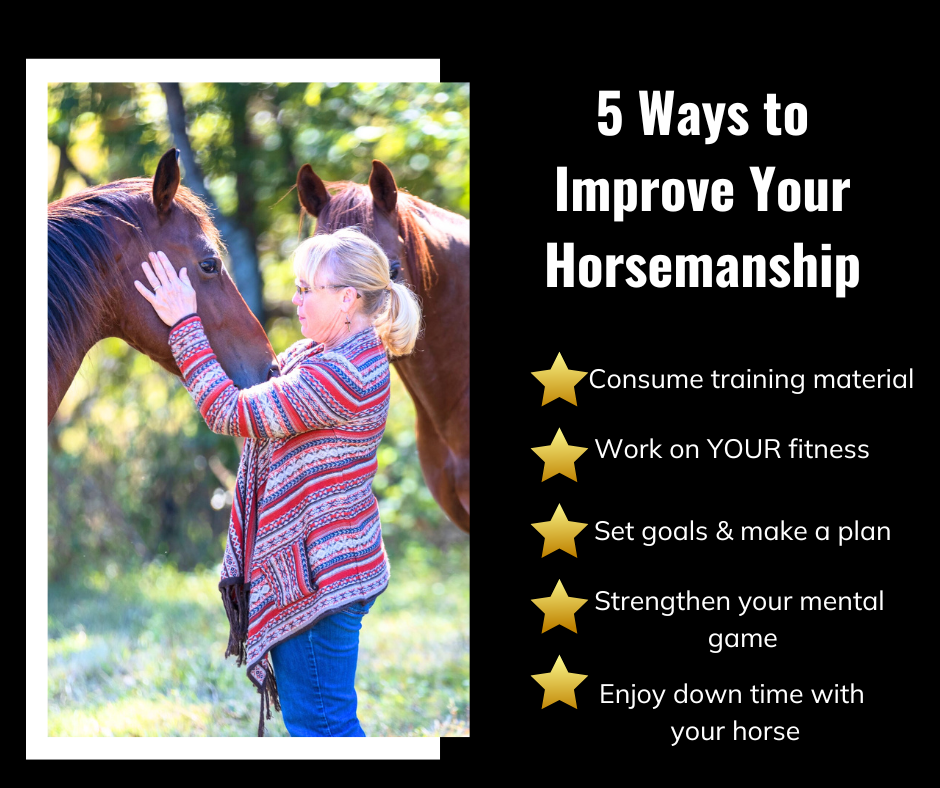 5-bullet-points-of-how-to-improve-your-horsemanship-with-photo-of-woman-rubbing-a-horses-head